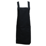 素色防水二口袋圍裙-4件, , large