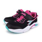 DIADORA迪亞多那 兒童輕量運動鞋 童運動鞋 童鞋 時尚 漸層 魔鬼氈 透氣 康特杯 保護後跟 耐磨 止滑 藍 黑粉, , large