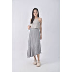 (S) 格紋黑色長裙二手衣, , large