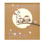 日本製【コスモ】中門簾《貓頭鷹》芥末棕, , large