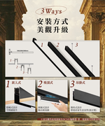 DanceLight 2-pack 12W Da Vinci magnetic swingable corner row light (white light), , large