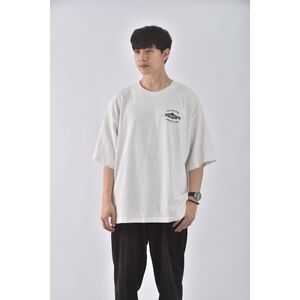 (XL) 【范姜彥豐私服】filter017男裝棉質純棉落肩白色短袖上衣二手衣