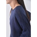 (F) m2 nani韓牌質感圓領藍色長袖上衣二手衣, , large