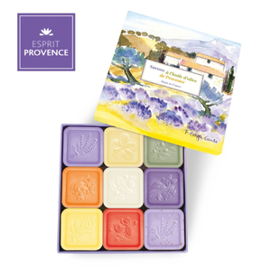 〔本野有限公司〕法國ESPRIT PROVENCE奢華普羅旺斯皂25g*9入禮盒組 -1入組
