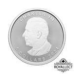 Treasured Canadian Maple Leaf 1 oz Silver 2024 Dragon Privy Mark (First Strikes), , large