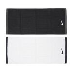 NIKE FUNDAMENTAL TOWEL 浴巾 60x120cm 戶外 運動 家居 簡約 素色 純棉 吸水佳 黑 白, , large