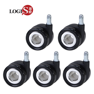 (LOGIS) 電腦椅用輪 空心PVC滑輪 滾輪 辦公椅輪【OOPVC】