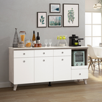 【唯熙傢俱】溫妮淺灰雙色5尺石面餐櫃, , large