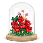 [積木共和國] 【ZHEGAO哲高】00973 玫瑰/永生花系列(益智拼裝積木), , large