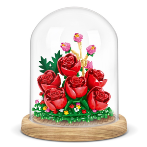 [積木共和國] 【ZHEGAO哲高】00973 玫瑰/永生花系列(益智拼裝積木)