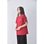 (L) maison kitsune紅色短袖上衣二手衣, , large