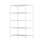 【Y HOUSE】120x60x180cm 5-layer hole-free iron plate storage rack rack iron rack - paint white, , large