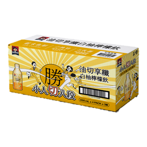 【限量】桂格油切享纖白柚檸檬飲450ml X12
