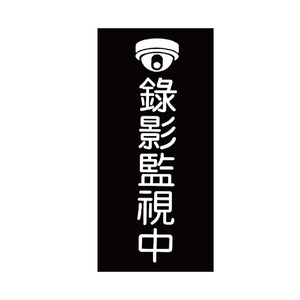 W.I.P 850系列 標示牌 10X24cm   錄影監視中 /個 NO.863