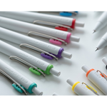 【龍品文創】 三菱 UNI-BALL UMNS-38 ONE 超細自動鋼珠筆 白桿 紅色 0.38mm 1支入, , large