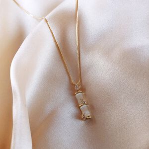 【Gulicc 】古莉可 項鍊 竹節項鍊 百搭 頸鍊 鎖骨鍊