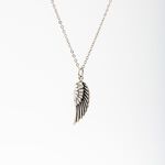 【Angel & Me】Angel Wing s925 sterling silver necklace Valentine Day gift, , large