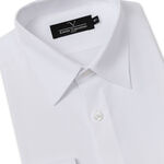 范倫提諾厚款彈性長袖襯衫1019白, , large