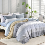 【Betrise】Gentle wind | C Energy Series 100% Austrian Tencel™ Light-quenched Graphene Four-piece Duvet Bedding Set-Double, , large