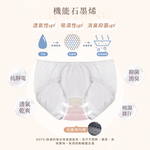 【Clany可蘭霓】澎然心動 石墨烯抑菌透氣蕾絲 M-XL 中腰內褲 氣質灰 3063-61, , large