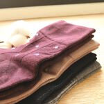 [Kaimei Cotton Industry] 8 pairs set, random and excellent, MIT made in Taiwan, fine needle thin style, no bunch marks, wide mouth health socks - elegant flower style, , large