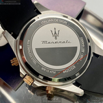 [星晴錶業]MASERATI手錶,44mm,R8871640002黑色錶面銀黑色錶殼深黑色矽膠錶帶款, , large