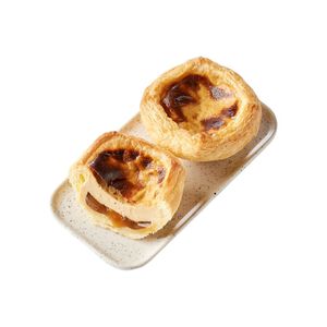 黑糖麻糬葡式蛋塔(每盒2入)※因配送關係實際到貨效期約1天