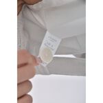 (S) air space lady質感修身短版拼接白色襯衫上衣二手衣, , large