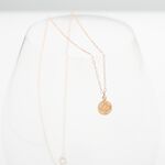 【Angel & Me】Good Luck Compass s925 sterling silver 18k Rose Gold plated necklace, , large