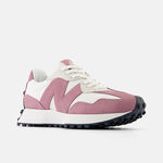 Kixpress-New Balance 女 休閒鞋 運動 經典 復古 B楦 NB 327 流行 穿搭 海鹽 梅紅 [WS327MB], , large