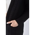 (L) 23区 Vingt trois arrondissements質感羊毛坑紋黑色外套二手衣, , large