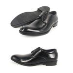 男牛津鞋 英倫男鞋 亮面皮鞋 商務皮鞋 正式皮鞋 紳士皮鞋 超纖皮革 透氣 耐磨 不易老化 好穿脫 寬楦 止滑 黑 咖啡, , large