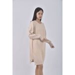 (XL) mobo毛衣螺紋杏色洋裝二手衣, , large