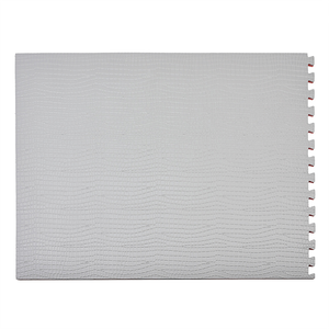 【Monster】 Free-Combination Stress-Relief Leather Kitchen Mat (50x40cm) – Cool Rock Gray, Set of 2