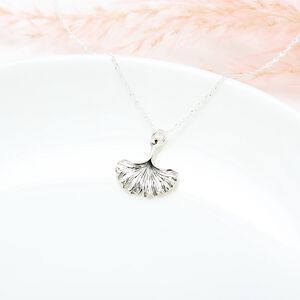 【Angel & Me】銀杏 葉 Ginko Leaf s925 純銀 項鍊 生日 情人節 聖誕節 禮物