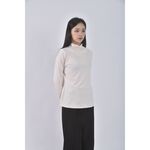 (M) t ixsea高領白色長袖上衣二手衣, , large