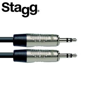 STAGG NAC2MPSR 3.5mm 立體聲公頭 對 3.5mm 立體聲公頭 2M音源線【敦煌樂器】