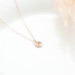 【Angel & Me】Plum flower s925 sterling silver 24k gold plated necklace gift, , large