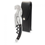Pulltex Cordoba Horn Handle Hand Made Corkscrew with Leather Case Set, , large