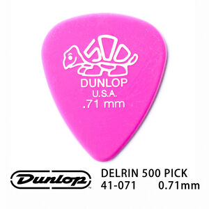Jim Dunlop Delrin 41R 0.71mm Pick (三片、十片組)【敦煌樂器】