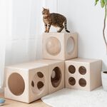 【paipaipets】Wooden Cube - Style S, , large