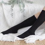 [Kaimei Cotton] Five pairs of MIT combed cotton below-the-knee mid-calf socks made in Taiwan, , large