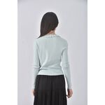 (S) giordano ladies質感V領綠色外套二手衣, , large