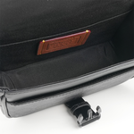 COACH Racer 塗層帆布及小牛皮釦式手提包/斜背包(炭灰色), , large