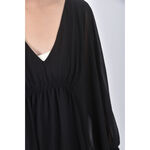 (L) zara質感紡紗黑色洋裝二手衣, , large