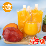 [永全鑫]風之果 屏東枋山在欉紅100%愛文芒果冰沙即飲包200ml(8包/盒)x3盒, , large