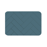 【Monster】 Soft Diatomaceous Earth Absorbent Mat – Slate Pattern Series (60x40cm) – Misty Blue Tide, , large