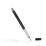 [DP21 Classic Black]ePluto Dual-Head Disc Mesh Fine Capacitive Stylus Pen, 黑, large