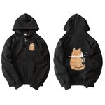 JZ TEE Cat & Husky - Boba Attack Hoodie, , large
