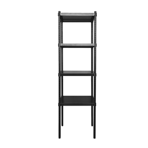 【Y HOUSE】45x45x150cm perforated plate four-layer rack perforated plate rack iron rack - black paint